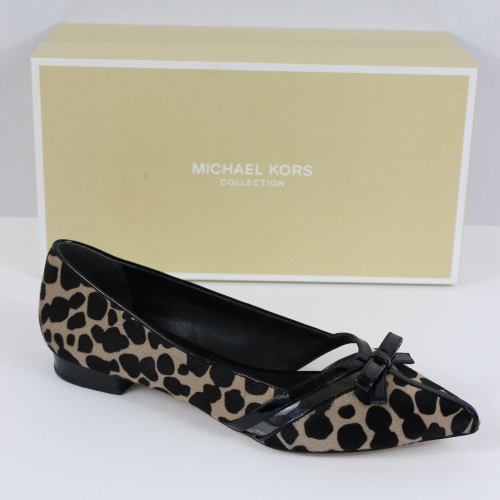 Michael Kors Collection Joey Fawn Cheetah Flats
